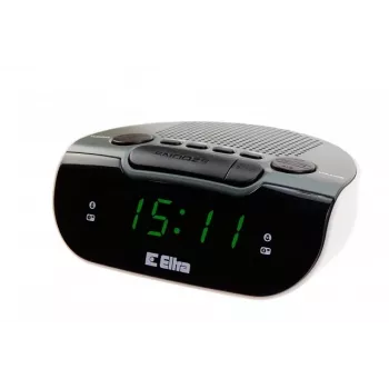 Radio con sveglia LED, Eltra, 127x53x98 mm, grigio/bianco