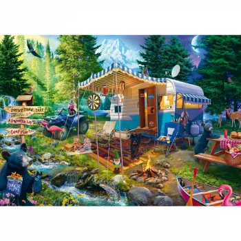 Puzzle 1000 pezzi, Schmidt Spiele — Jeff Haynie: Con la carovana in montagna