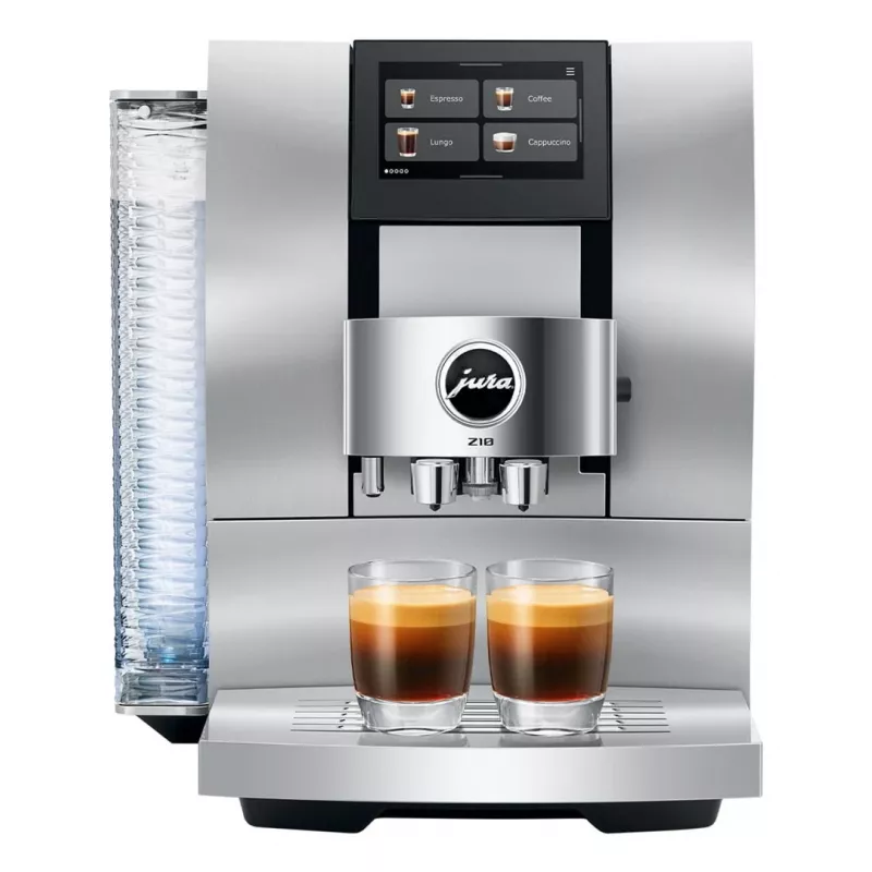 Macchina per caffè espresso automatica JURA Z10 (EB) — serbatoio acqua 2,4 L, macinacaffè integrato, 1450 W, alluminio/bianco