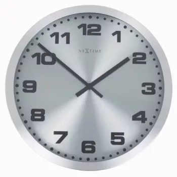 NeXtime orologio da parete 2906zw Mercure, Ø25 cm, argento