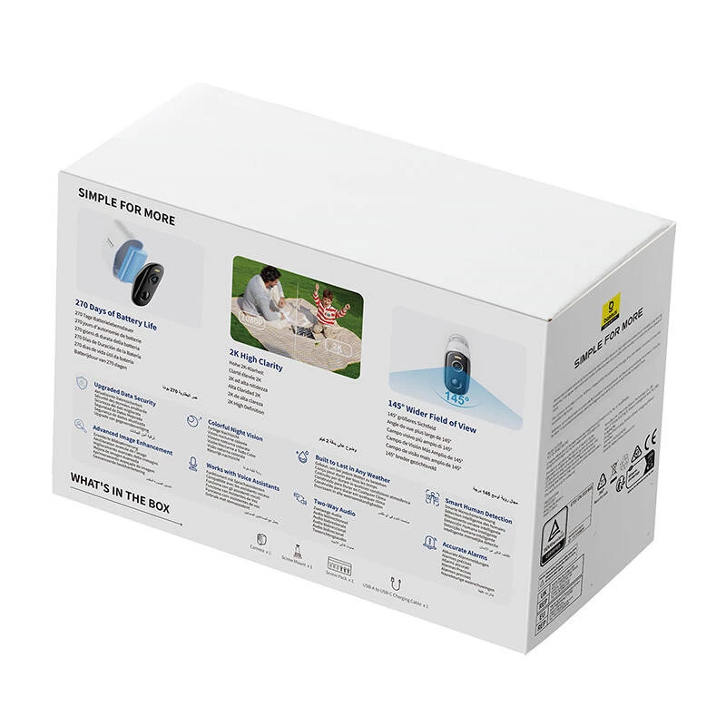 Telecamera di sorveglianza Baseus N1 Plus telecamera esterna bianco