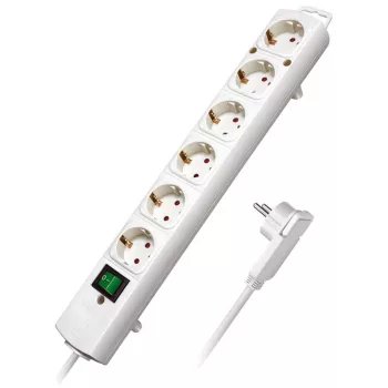 Ciabatta Brennenstuhl Comfort-Line Plus 6 prese con spina piatta bianco 2 m