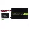 Convertitore di tensione Green Cell INV07, DC 12 V a AC 230 V, 300 W, 50 Hz, connettore Type-C, nero