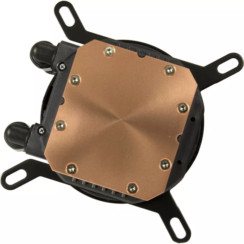 Dissipatore liquido all-in-one INTER-TECH LC-360 RGB — ventola 12 cm, cuscinetto idraulico, nero