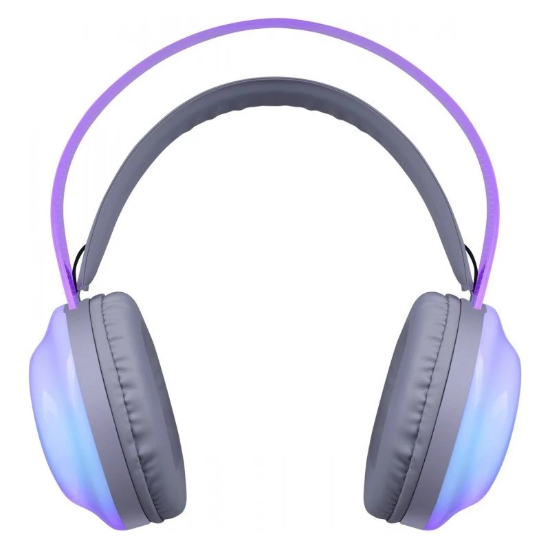 Defender FreeMotion B651 63651 cuffie wireless on-ear, Bluetooth 5.3, retroilluminazione RGB, 20–20000 Hz, 105 dB, USB-C, AUX, bianche