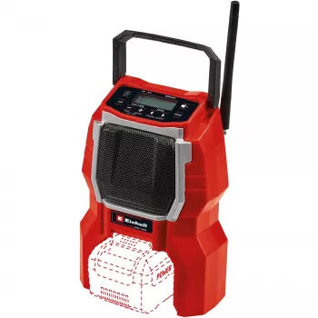 TC-RA 18 Li BT - Solo, radio da cantiere rosso/nero, Bluetooth, senza batteria e caricabatterie