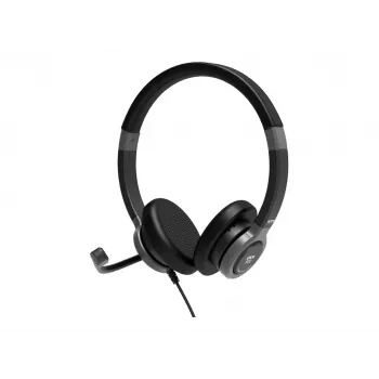 PORT CONNECT | Cuffie stereo USB PRO ON'R 300 | con filo | on-ear | cancellazione del rumore | nero