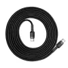Cavo USB Baseus Cafule 2m USB C nero grigio