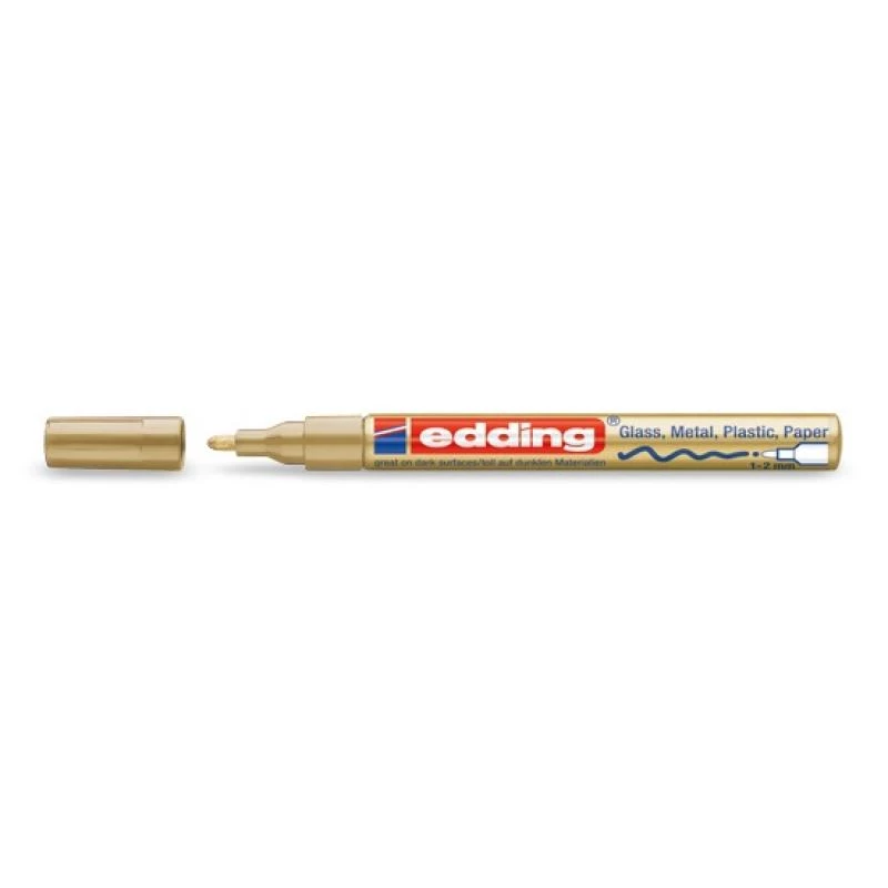 Edding 751 pennarello oro bianco 1 mm