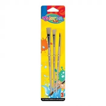 Pennelli da pittura per bambini Colorino 3 pezzi blister