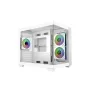 Cooler Master E481-WHNN-S00 Elite 481 WOOD bianco, mATX, pannello frontale, vetro temperato 70° vista completa