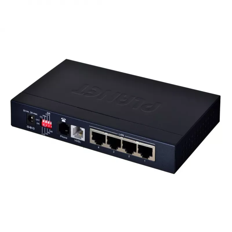 Planet VC-234 bridge Ethernet-VDSL2 a 4 porte, 100/100 Mbps