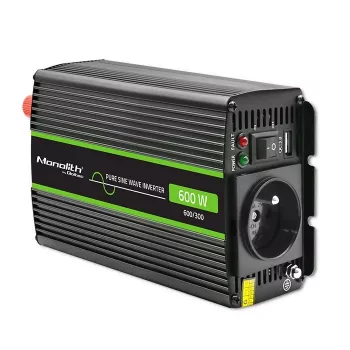 Alimentatore/inverter per auto Qoltec Monolith 600 W nero