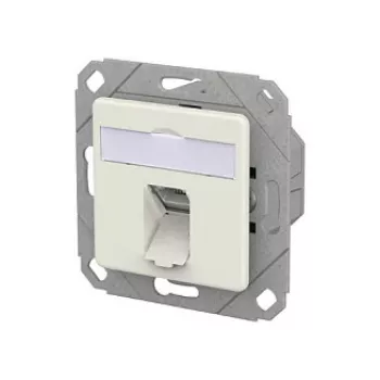 METZ CONNECT presa di connessione E-DAT C6A LSA++ 1 porta UPk bianco puro