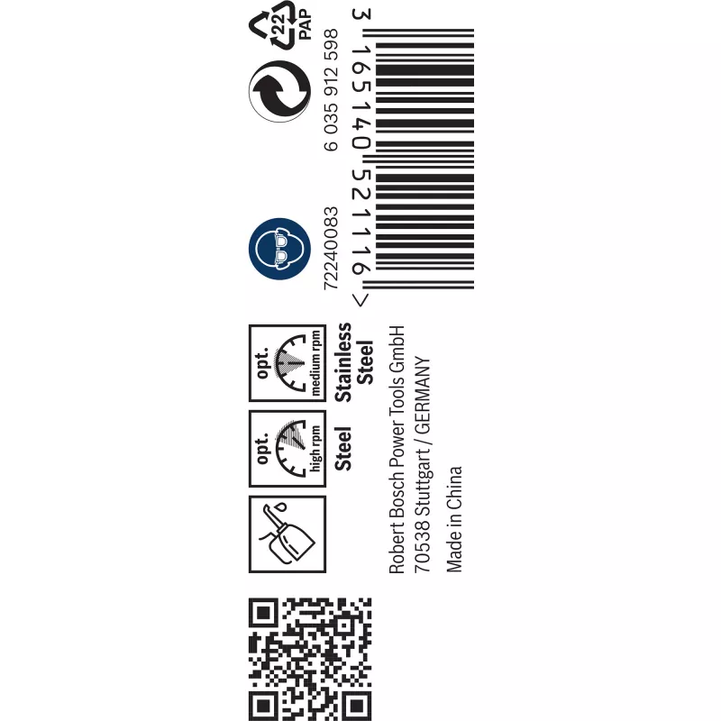 Bosch 2608585876 HSS-Co set di punte elicoidali, 3 mm, lunghezza 61 mm, gambo cilindrico, 10 pezzi
