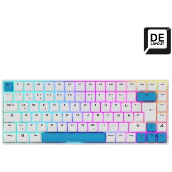 Tastiera Sharkoon SKILLER SGK50 S3 PBT gaming USB QWERTZ tedesco bianco