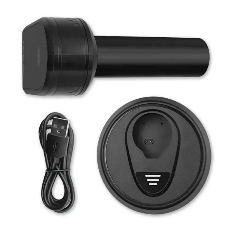 Lettore di codici a barre wireless QOLTEC 50878 1D/2D con base di ricarica
