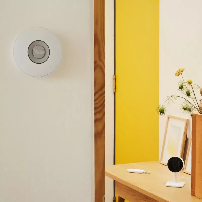 Yale sirena per interni wireless grigio, bianco