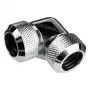 Alphacool Eiszapfen 17410 raccordo a compressione HardTube da 13 mm, connettore a L 90° per tubi in acrilico e ottone, cromo