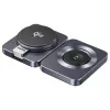 Stazione di ricarica wireless pieghevole 3 in 1 UNITEK P1300AGY01 Qi2 15 W, grigio