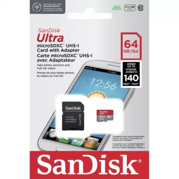 Scheda di memoria flash SANDISK SDSQUAB-064G-GN6TA 64GB