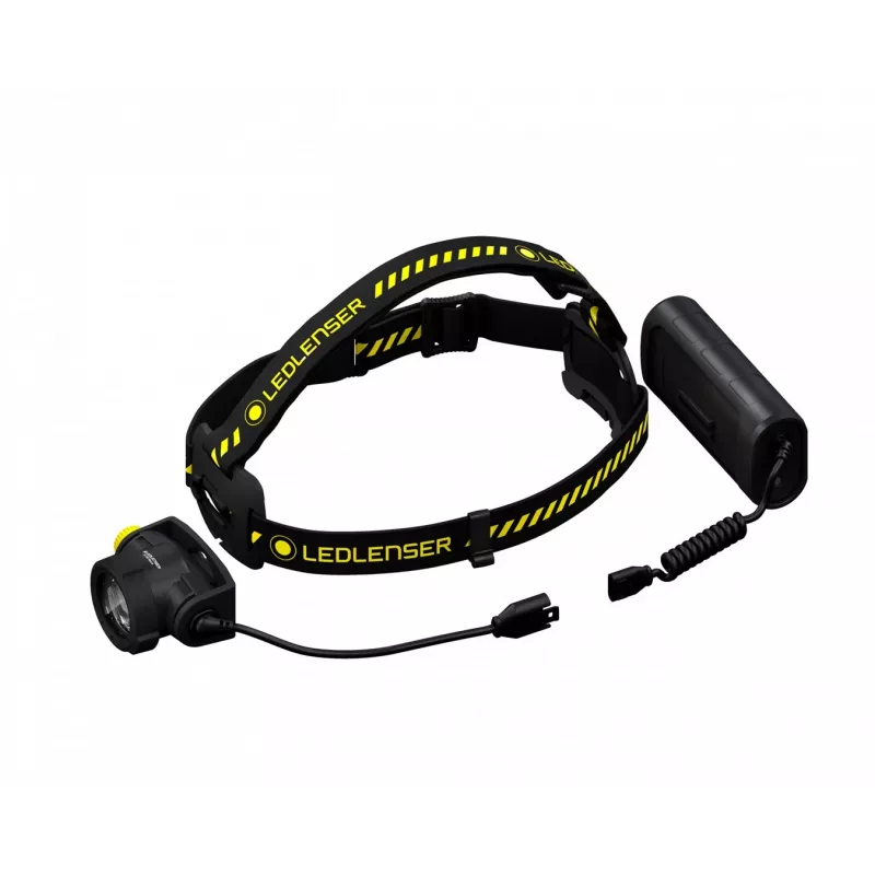 Torcia frontale Led Lenser H15R Work nera gialla