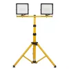 Stativo MACLEAN MCE583 regolabile in altezza per fari, struttura in metallo, giallo