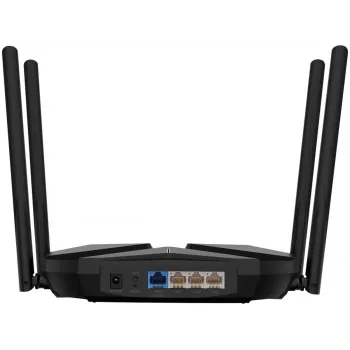 Router da tavolo MERCUSYS MR85X AX3000 dual band Wi-Fi 6, 3000 Mbit/s, 4 antenne, 3 porte Gigabit LAN, nero