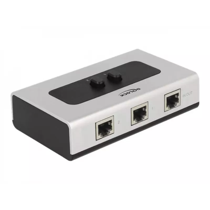 Hub DeLOCK 87673 1000 Mbit/s nero grigio