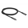 Prolunga USB DeLOCK Type-C maschio su femmina 10 Gbit/s 1 m grigio metallo