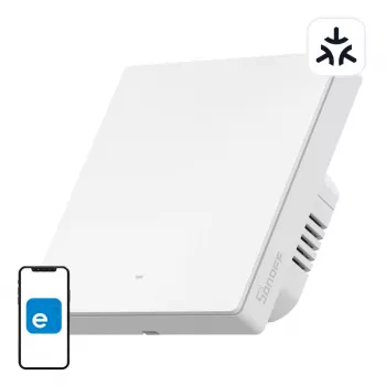 Interruttore a parete smart Wi‑Fi Sonoff M5-1C-86W 1 canale per controllo di un singolo circuito
