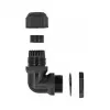 Pressacavo 90° angolare DeLOCK PG29 nero