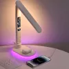 Lampada da tavolo Hawk HW-LAMP03 bianco RGB — lampada da scrivania LED regolabile con illuminazione RGB