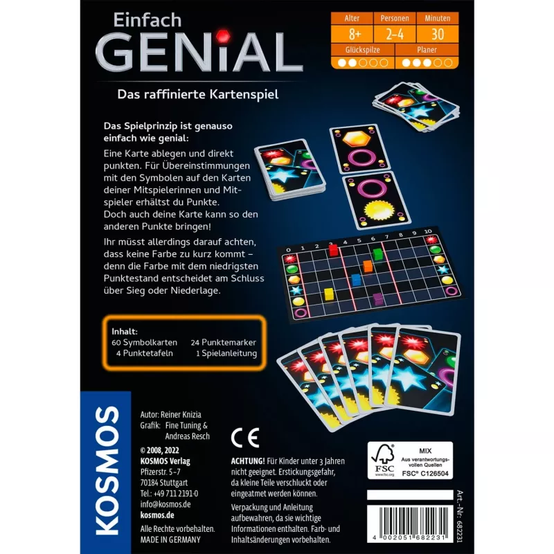 Kosmos 682231 gioco da tavolo/di carte 20 min scambio di carte