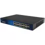 Switch PoE ALLNET 16+2P ALL-SG8418PM – 18 porte Gigabit, 16 porte PoE, 2 porte uplink