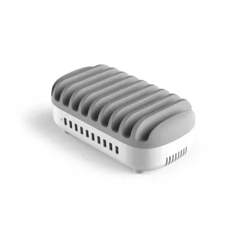 Compulocks stazione di ricarica USB a 10 porte con spina UK - stazione di ricarica - 120 Watt - 2,4 A - 10 porte di uscita (USB) - Regno Unito