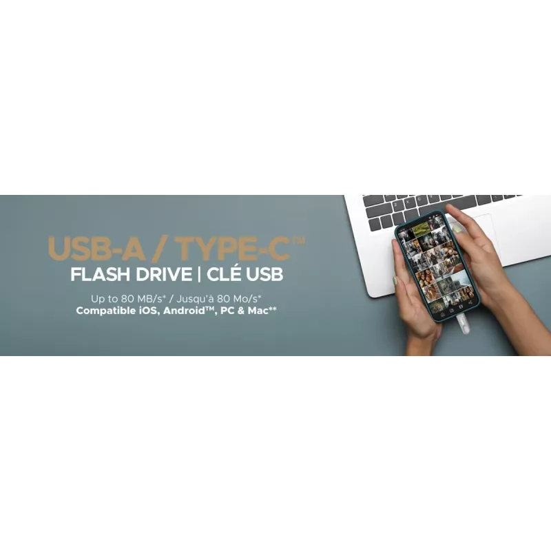Chiavetta USB Emtec 64 GB USB Type-A USB Type-C D280