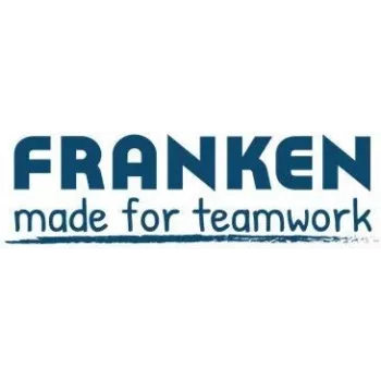 Portaetichette magnetico Franken C124G — 5,0 x 1,5 cm, marrone scuro