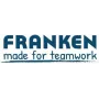 Portaetichette magnetico Franken C124G — 5,0 x 1,5 cm, marrone scuro