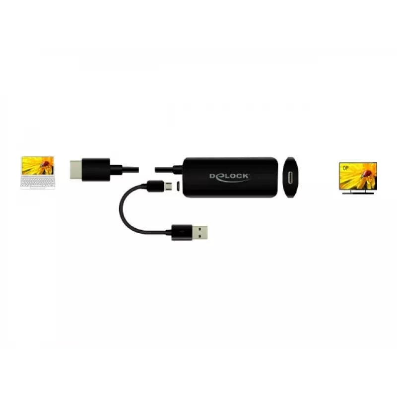 Adattatore HDMI-A maschio a USB Type-C femmina DeLOCK 63251