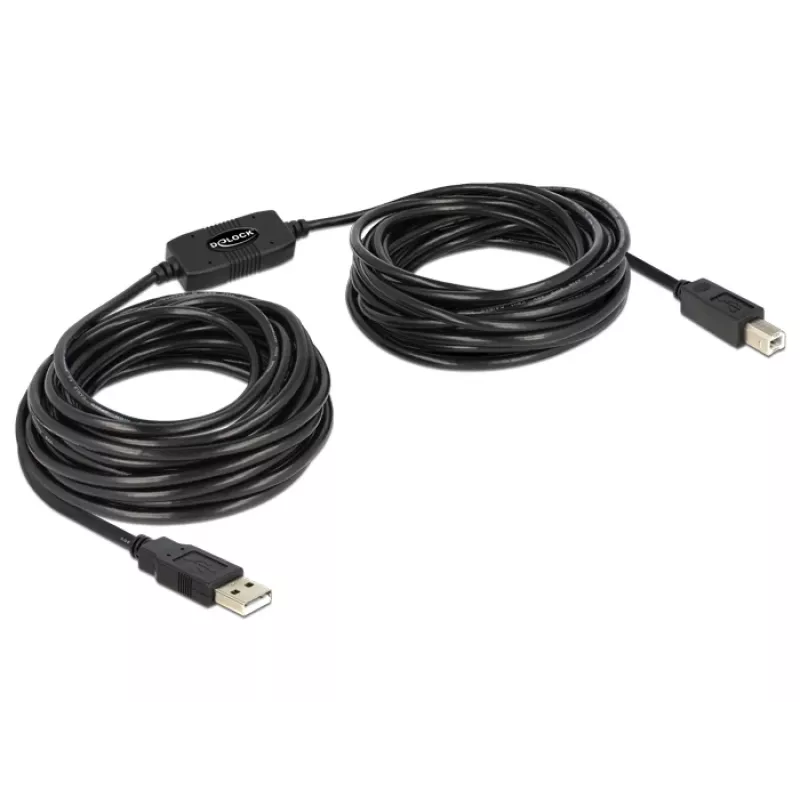 Cavo USB DeLOCK 11 m USB2.0-A - USB2.0-B