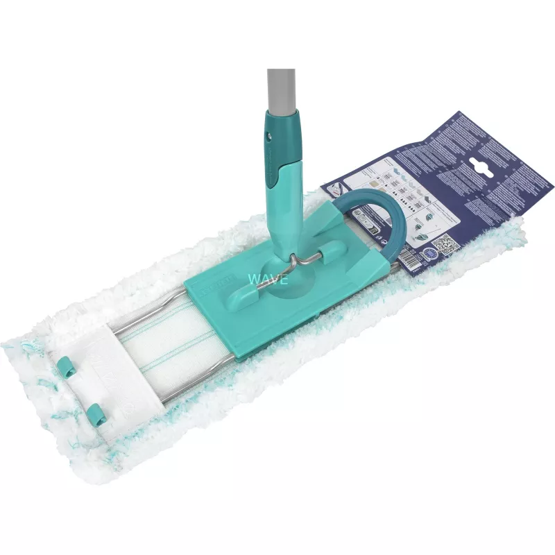 Mop Leifheit 55049 in microfibra per laminato, piastrelle e legno, grigio/turchese