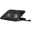 Base di raffreddamento per notebook DEFENDER NS-510 con 2 ventole, 2 porte USB e illuminazione RGB