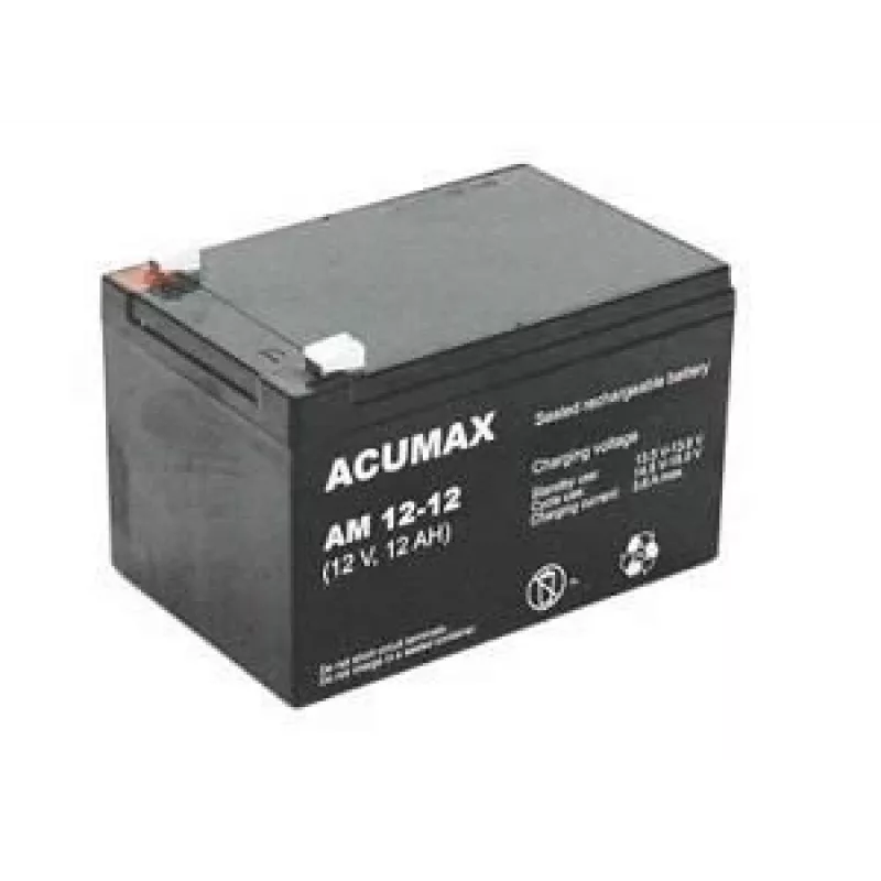 Batteria ricaricabile 12V 12AH Vrla AM12-12 Acumax Emu
