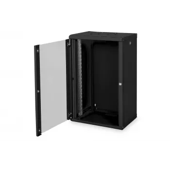 Digitus Unique DN-19 20-U-SW - Armadio - Armadio per rete - adatto per montaggio a parete - Nero, RAL 9005 - 20U - 48,3 cm (19) (DN-19 20-U-SW)