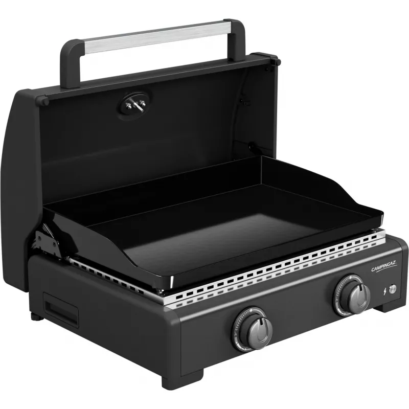 Plancha a gas Campingaz Onyx 2 2217205 — plancha a 2 fuochi con piastra in ghisa