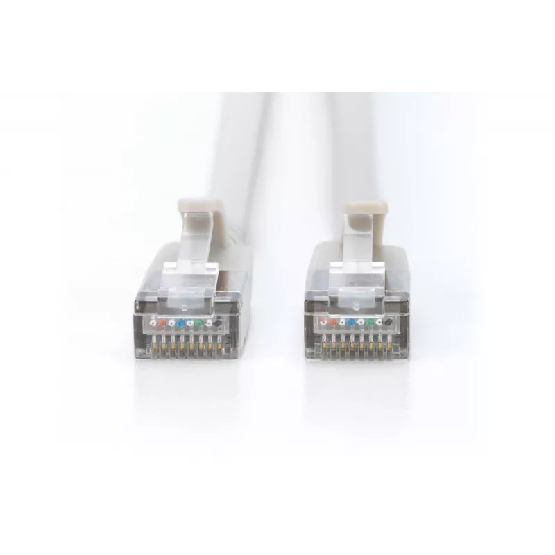 Cavo patch slim DIGITUS CAT6A F-FTP, 7 m, grigio, RJ-45–RJ-45, 10 Gbit/s