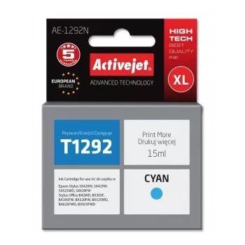 Activejet AE-1292N inchiostro (sostituto per Epson T1292; Supreme; 15 ml; ciano)