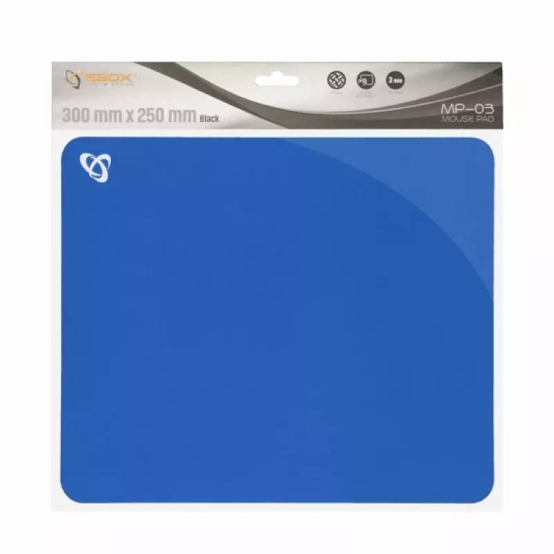 Tappetino mouse gel Sbox MP-03BL blu