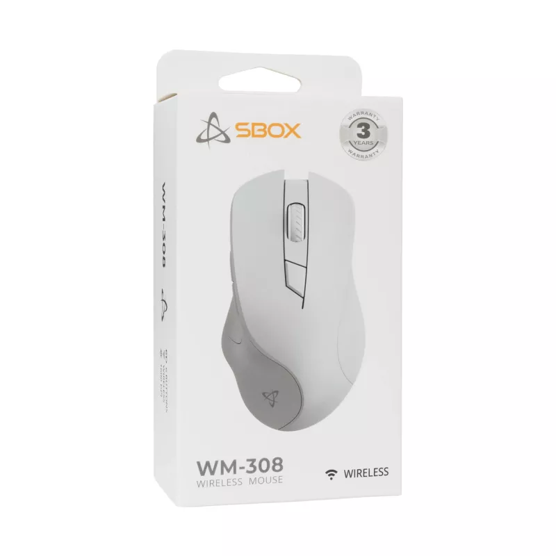 Mouse SBOX WM-308 bianco USB